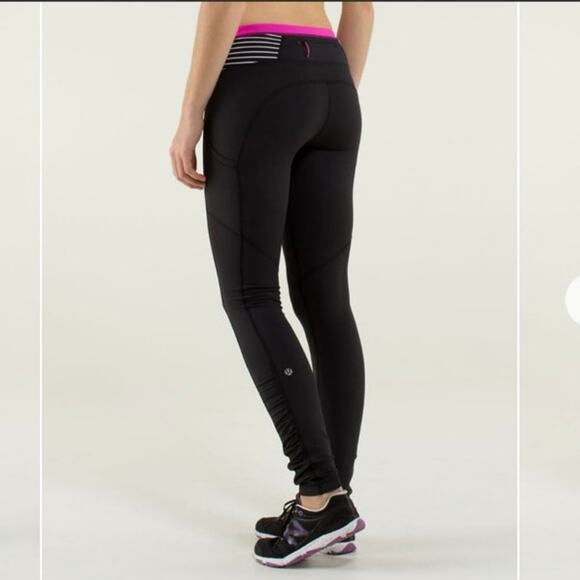 Lululemon Speed Tight Size 6 Brushed Interlock Black and Quilt Winter - Picture 5 of 12